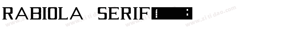 Rabiola Serif字体转换